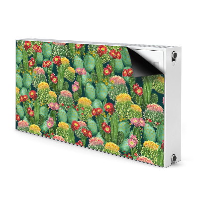 Printed radiator mat Flowering cacti