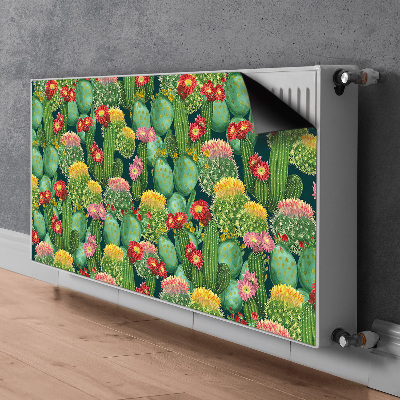 Printed radiator mat Flowering cacti