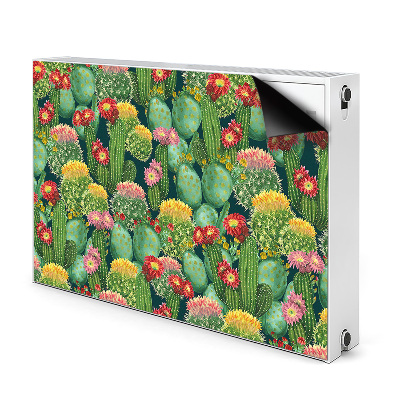 Printed radiator mat Flowering cacti