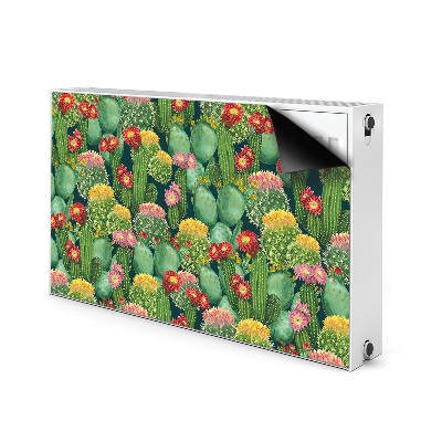 Printed radiator mat Flowering cacti