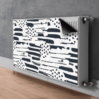 Magnetic radiator cover Abstract painting