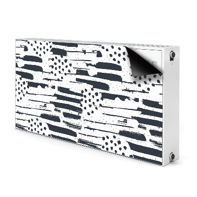 Magnetic radiator cover Abstract painting