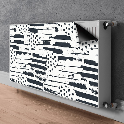 Magnetic radiator cover Abstract painting