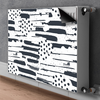 Magnetic radiator cover Abstract painting