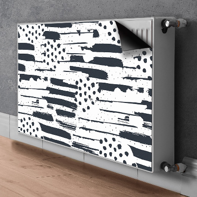 Magnetic radiator cover Abstract painting