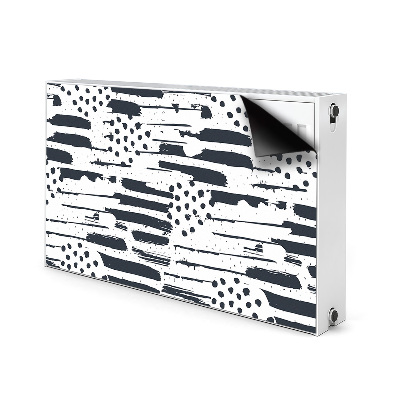 Magnetic radiator cover Abstract painting