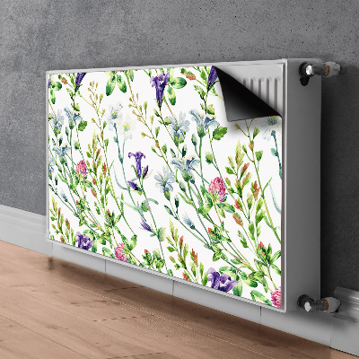 Decorative radiator mat Field flowers