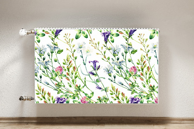 Decorative radiator mat Field flowers