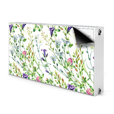 Decorative radiator mat Field flowers