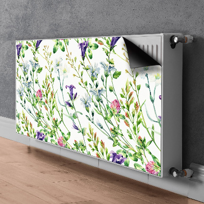 Decorative radiator mat Field flowers