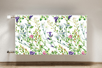 Decorative radiator mat Field flowers