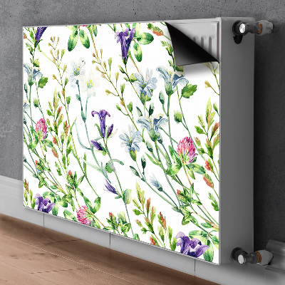 Decorative radiator mat Field flowers