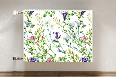 Decorative radiator mat Field flowers