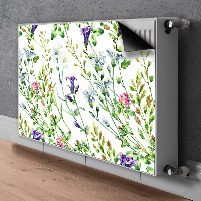 Decorative radiator mat Field flowers