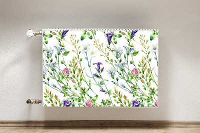 Decorative radiator mat Field flowers