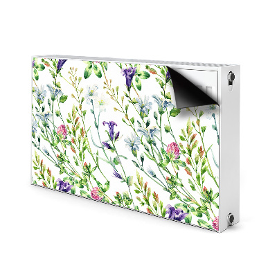 Decorative radiator mat Field flowers