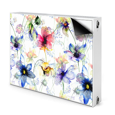 Decorative radiator mat Field flowers