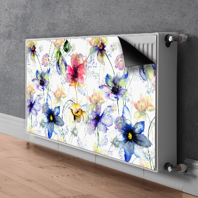 Decorative radiator mat Field flowers