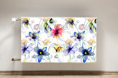 Decorative radiator mat Field flowers