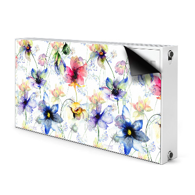 Decorative radiator mat Field flowers