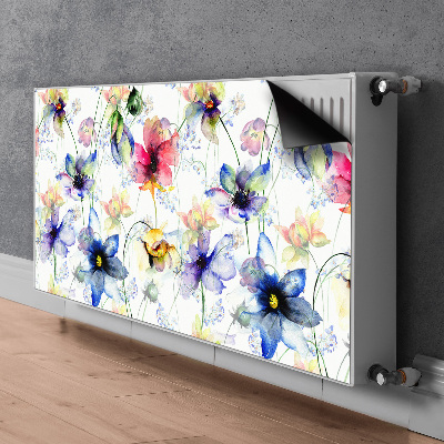 Decorative radiator mat Field flowers