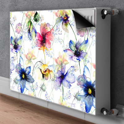 Decorative radiator mat Field flowers