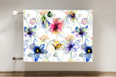 Decorative radiator mat Field flowers