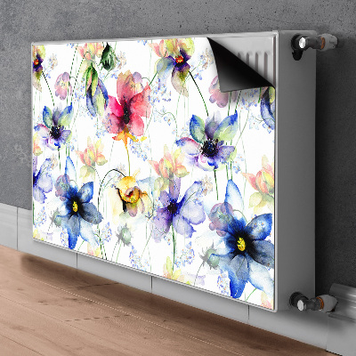 Decorative radiator mat Field flowers