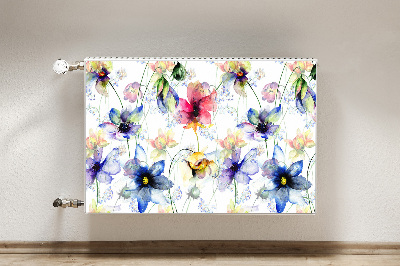 Decorative radiator mat Field flowers