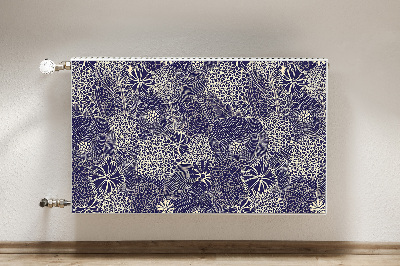 Magnetic radiator cover Blue pattern