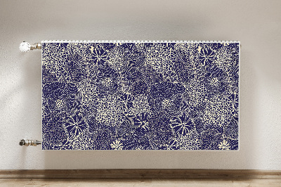 Magnetic radiator cover Blue pattern