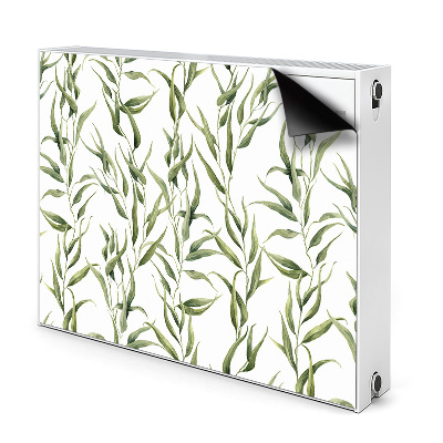 Printed radiator mat Eucalyptus leaves