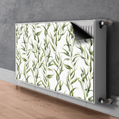 Printed radiator mat Eucalyptus leaves