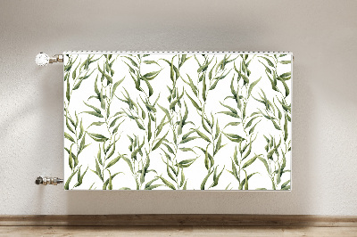 Printed radiator mat Eucalyptus leaves