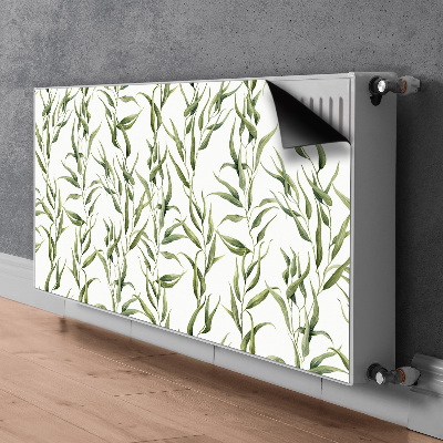 Printed radiator mat Eucalyptus leaves