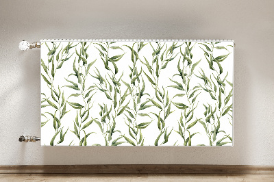 Printed radiator mat Eucalyptus leaves