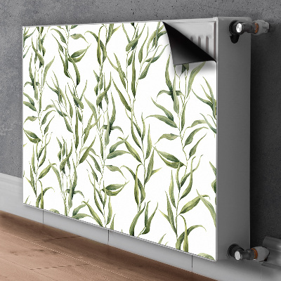 Printed radiator mat Eucalyptus leaves