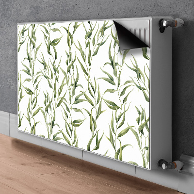 Printed radiator mat Eucalyptus leaves