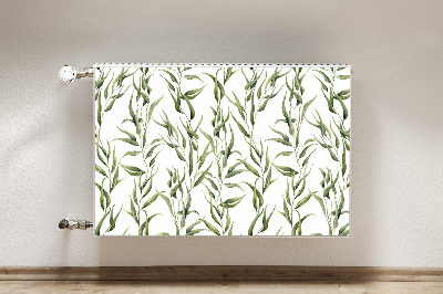 Printed radiator mat Eucalyptus leaves