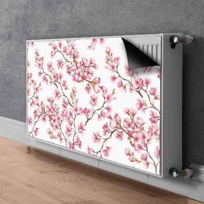 Printed radiator mat Cherry blossoms