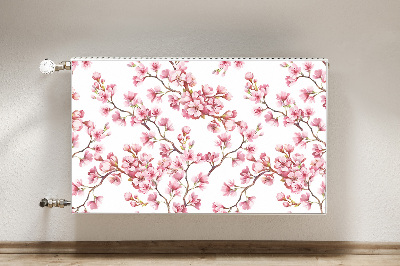 Printed radiator mat Cherry blossoms