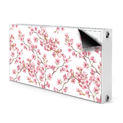 Printed radiator mat Cherry blossoms