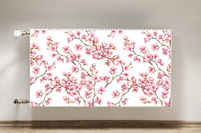 Printed radiator mat Cherry blossoms