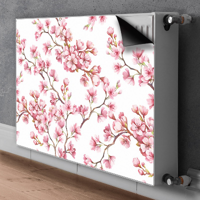 Printed radiator mat Cherry blossoms