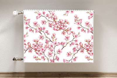 Printed radiator mat Cherry blossoms