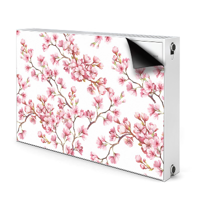 Printed radiator mat Cherry blossoms