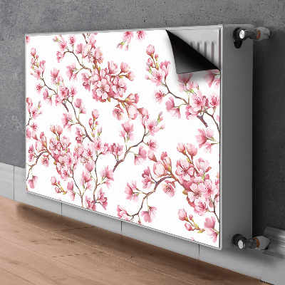 Printed radiator mat Cherry blossoms