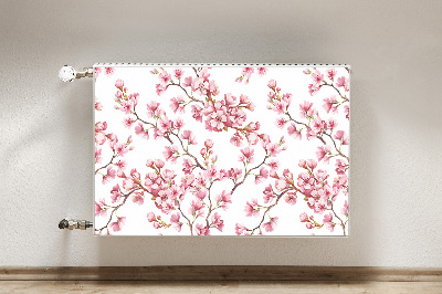 Printed radiator mat Cherry blossoms