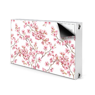 Printed radiator mat Cherry blossoms