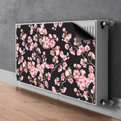 Printed radiator mat Cherry blossoms